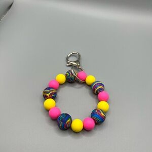 Colorful Beaded Keychain - Handmade K0240C